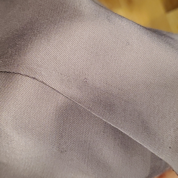 Veronica Maine gray midi satin skirt with twist detail - Picture 4 of 4